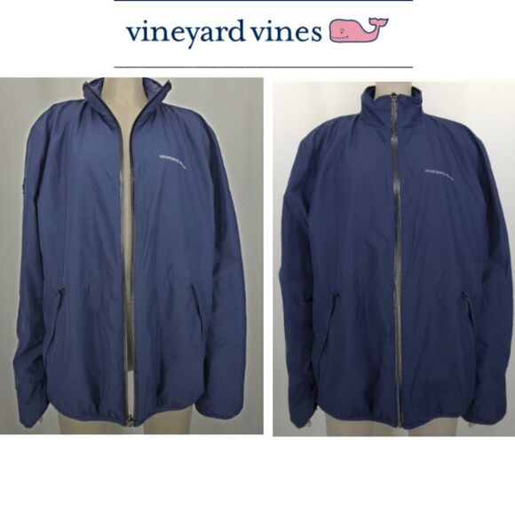 Vineyard Vines Blue Performance Jacket, Quilted in the inside.